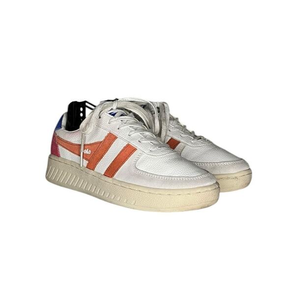 Womens Gola Classics Grandslam Trident Sneakers Size 6.5 Tan Red - Picture 3 of 6